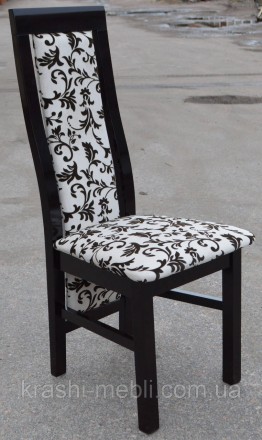 Обеденный деревянный стул с полумягкими сидением и спинкой, обитыми тканью.
Габа. . фото 4