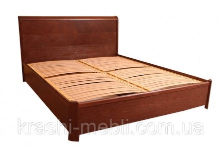Двуспальная кровать из массива бука, укомплектована подъемным механизмом с ортоп. . фото 6