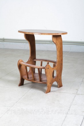 Столик "Газетница" изготовлен из фанеры и массива дерева.
Цвет: светлый орех, ор. . фото 3