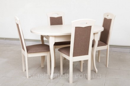 Обідній кухонний розкладний стіл.
Матеріали: масив клена, MDF, покритий штучним . . фото 5