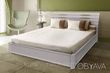 Двухспальная кровать из коллекции "Элегант". Изготовлена из массива бука и МДФ ш. . фото 1