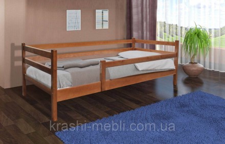 Подростковая кровать, укомплектована ламельным блоком (без матраца).
Спальное ме. . фото 2