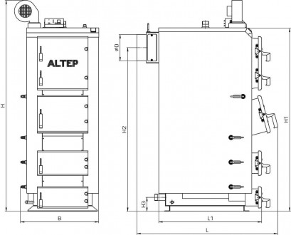 
Котлы Altep Duo Plus (КТ-2Е) предназначены для обогрева помещений бытового и пр. . фото 10