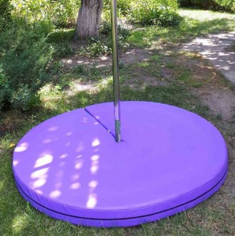 Мат для пилона круглый фиолетовый. Floor-mat для Pole Dance
Предохраняет от трав. . фото 3