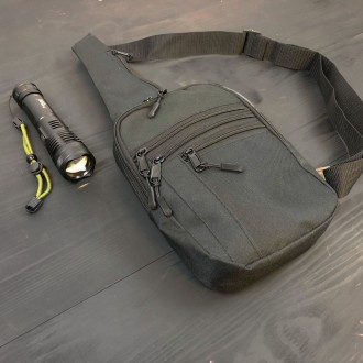 Якісна тактична сумка з кобурою під зброю на 6 кишень, чорна.
Характеристика:
ви. . фото 4