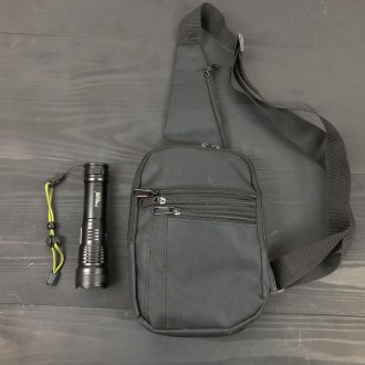 Якісна тактична сумка з кобурою під зброю на 6 кишень, чорна.
Характеристика:
ви. . фото 5