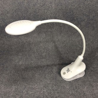 Світильник лампа настільна акумуляторна на гнучкій ніжці та прищіпці Tedlux TL-1. . фото 11