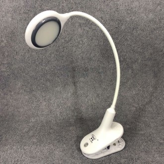 Світильник лампа настільна акумуляторна на гнучкій ніжці та прищіпці Tedlux TL-1. . фото 10