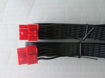 Модульний кабель PCI-E. 8pin на 8 (6 + 2). Плаский 50 см, круглий = 69 см. Новий. . фото 4