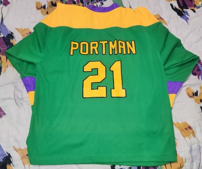 Винтажный, хоккейный свитер Mighty Ducks of Anaheim, Portman, made in Pakistan, . . фото 4