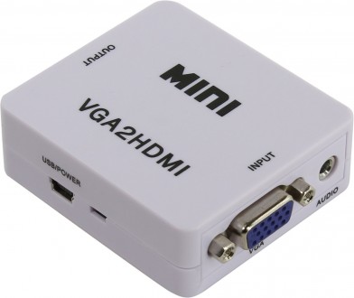 
Конвертер переходник адаптер VGA на HDMI со звуком MHZ VGA2HDMI 5027
Конвертер . . фото 2