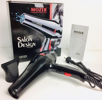  Фен для волос MOZER 4000W Model:MZ5919Фен Mozer MZ-5919 - это компактный фен, и. . фото 4