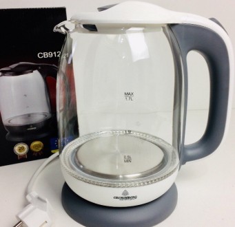 Чайник CROWNBERG CB9121 220V 1.7L Gray (300952GR). Івано-Франківськ. фото 1 Чайник CROWNBERG CB9121 220V 1.7L Gray (300952GR). Івано-Франківськ. фото 1