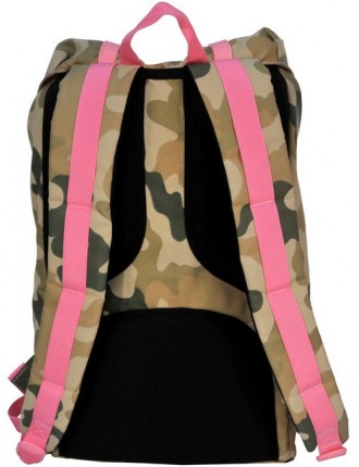 Женский рюкзак с отделом для ноутбука 15,6", 25 л. Paso CM-192A камуфляж/розовый. . фото 3