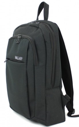 Оригинальный рюкзак из полиэстера Wallaby 156 черныйРюкзак для ноутбука, с плотн. . фото 2