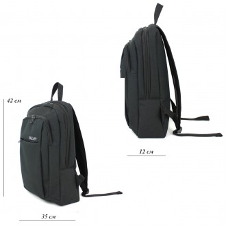 Оригинальный рюкзак из полиэстера Wallaby 156 черныйРюкзак для ноутбука, с плотн. . фото 8
