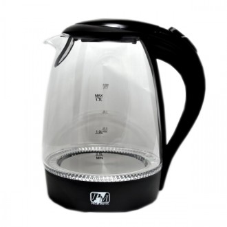 
Чайник стеклянный PROMOTEC PM-810 Черный
Электрический стеклянный чайник с Led . . фото 2