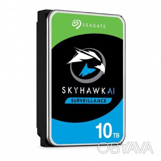 Жесткий диск Seagate серии SkyHawk AI 10TB ST10000VE001, SATAIII, емкость накопи. . фото 1