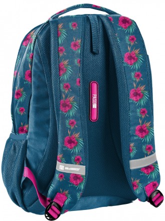  Молодежный рюкзак Paso Barbie Flowers BAI-2808 25L Синий с цветами Изделие изго. . фото 6