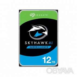 Жесткий диск Seagate серии SkyHawk AI 12TB ST12000VE001, SATAIII, емкость накопи. . фото 1