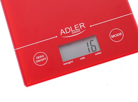Весы кухонные электронные Adler AD 3138 Red
Электронные кухонные весы с максимал. . фото 4