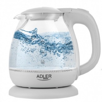 Чайник электрический стеклянный Adler AD 1283G Grey 1 л
Компактный электрический. . фото 2