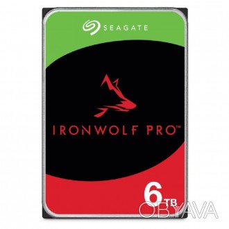 Seagate IronWolf Pro ST6000NE000, Емкость 6Тб, SATA 3.0. Объем буферной памяти 2. . фото 1