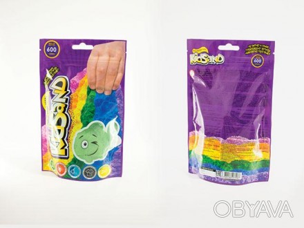 Набір творчості "Кінетичний пісок "KidSand" пакет 600г (12) Danko Toys Работаем . . фото 1