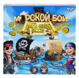 ![CDATA[Настільна гра "Морський бій. Pirates Gold" рос (10) Danko Toys Работаем . . фото 1