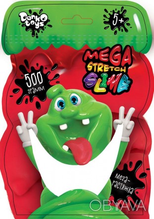 ![CDATA[В"язка маса "Mega Stretch Slime" пакет 500г рос/укр /10/ Danko Toys Рабо. . фото 1