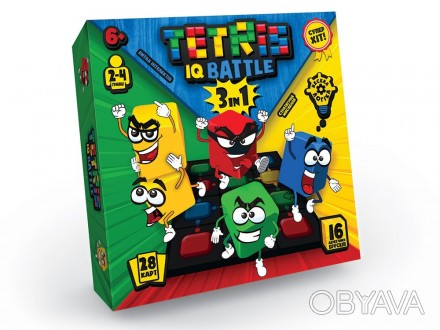 ![CDATA[Розважальна гра "Tetris IQ battle 3in1" укр (10) Danko Toys Работаем с 2. . фото 1