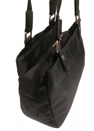 Женская повседневная сумка из не промокаемой ткани, с тремя отделениями, на двух. . фото 6