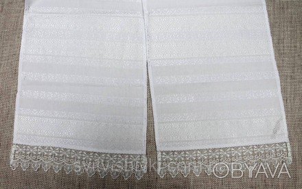  Універсальний тканий рушник (2,00м.*0,36м.). Пошитий з якісної білої тканої тка. . фото 1