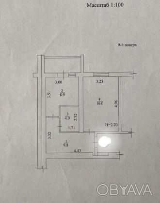 5822-ЕМ Продам 1 комнатную квартиру 41м2  в новострое ЖК Салтовский  на Салтовке. . фото 1
