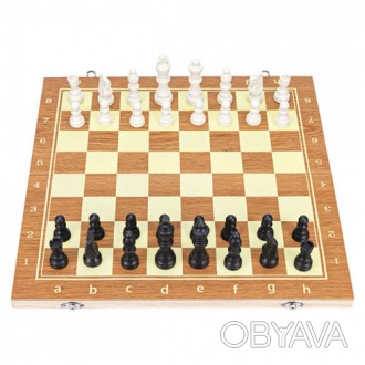 Набір настільних ігор 3 в 1 включає в себе найбільш популярні класичні шахи, шаш. . фото 1