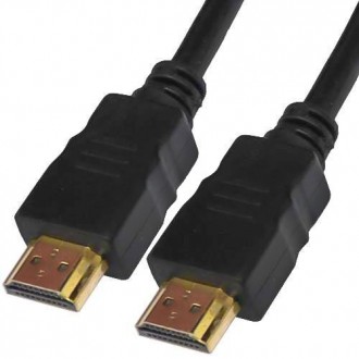 Шнур HDMI, штекер - штекер, Vers-1.4, Ø6мм, "позолоченный", 2м, чёрный
Шн. . фото 2