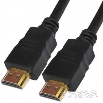 Шнур HDMI, штекер - штекер, Vers-1.4, Ø6мм, "позолоченный", 2м, чёрный
Шн. . фото 1