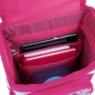 Каркасный рюкзак GO22-5001S-9 – это школьный рюкзак с ортопедической спинкой для. . фото 11