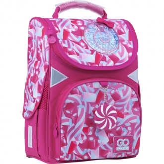 Каркасный рюкзак GO22-5001S-9 – это школьный рюкзак с ортопедической спинкой для. . фото 2
