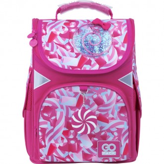 Каркасный рюкзак GO22-5001S-9 – это школьный рюкзак с ортопедической спинкой для. . фото 3