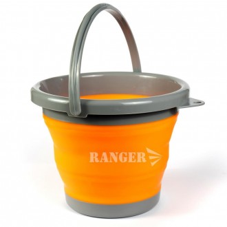 Відро силіконове складане Ranger 5Л, чудовий похідний варіант, який полегшить пе. . фото 4