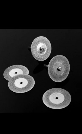 Набір алмазних дисків 30 мм - 5 шт+ 1 тримача для гравера, бормашинки, дремел ( . . фото 3