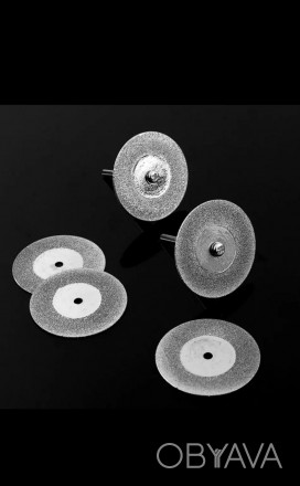 Набір алмазних дисків 50 мм - 5 шт+ 1 тримача для гравера, бормашинки, дремел ( . . фото 1