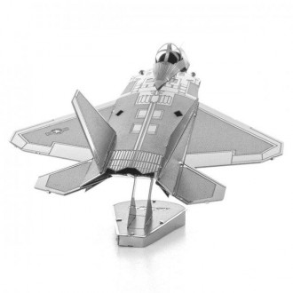 Металевий 3D-пазл F-22 Raptor
Увага! Металевий 3Д пазл не є іграшкою і дітям дош. . фото 3