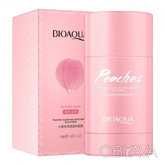 Твердая маска для очистки лица Bioaqua Peach Clear And Moisturizing Solid Mask 4