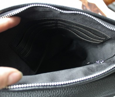 
 
 Стильная мужская кожаная сумка.
Отделения: 1 основное, внешний карман на мол. . фото 8