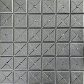 Самоклеюча декоративна 3D панель квадрат срібло 700x700x8мм (177)
Мрієте зробити. . фото 2
