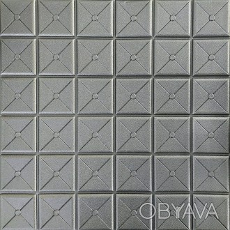 Самоклеюча декоративна 3D панель квадрат срібло 700x700x8мм (177)
Мрієте зробити. . фото 1
