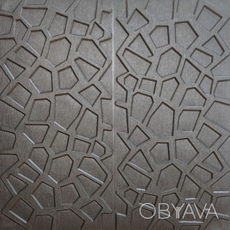 Самоклеюча декоративна настінно-стельова 3D панель срібна 700х700х8мм (118)
Мріє. . фото 1