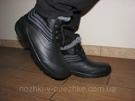 
Ботинки мужские (черные) изготовлены из Эва пены, очень легкий материал и хорош. . фото 7